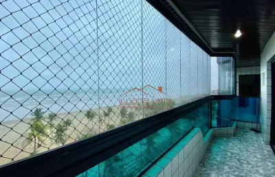 Apartamento com 3 dormitórios à venda, 187 m² por r$ 1.550.000 - canto do forte - praia grande/sp