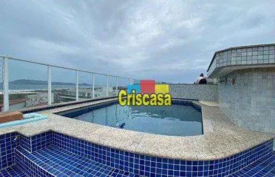 Cobertura à venda, 325 m² por r$ 2.500.000,00 - braga - cabo frio/rj