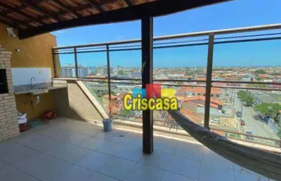 Cobertura com 3 dormitórios à venda, 230 m² por r$ 900.000,00 - jardim flamboyant - cabo frio/rj