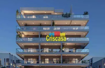 Apartamento com 2 dormitórios à venda, 109 m² por r$ 599.000 - braga - cabo frio/rj