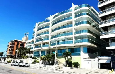 Apartamento com 4 dormitórios à venda, 130 m² por r$ 2.600.000,00 - praia do forte - cabo frio/rj