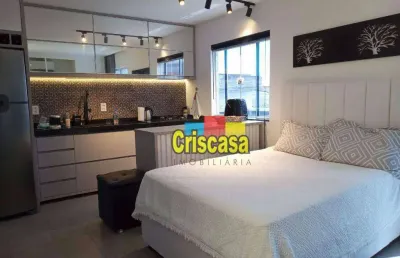 Flat com 1 dormitório à venda, 42 m² por r$ 270.000,00 - vila blanche - cabo frio/rj