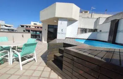 Cobertura com 4 dormitórios para alugar, 278 m² - passagem - cabo frio/rj