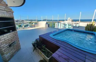 Cobertura com 4 dormitórios à venda, 195 m² por r$ 1.300.000,00 - braga - cabo frio/rj