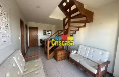 Cobertura com 3 dormitórios, 126 m² - venda por r$ 750.000,00 ou aluguel por r$ 4.300,00/mês - vila nova - cabo frio/rj