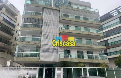 Cobertura com 3 dormitórios para alugar, 223 m² por r$ 5.787,00/mês - passagem - cabo frio/rj