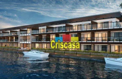 Flat com 1 dormitório à venda, 29 m² por r$ 494.845,36 - passagem - cabo frio/rj