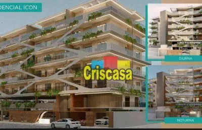 Apartamento com 1 dormitório à venda, 55 m² por r$ 473.670,00 - passagem - cabo frio/rj
