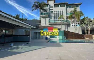 Casa com 5 dormitórios à venda, 170 m² por r$ 5.500.000,00 - porto do carro - cabo frio/rj