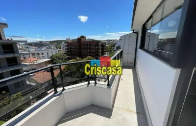 Cobertura com 2 dormitórios para alugar, 120 m² - passagem - cabo frio/rj