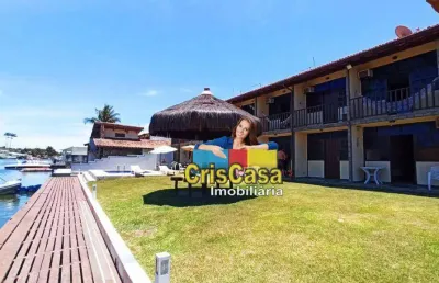Canal navegável: casa dos sonhos com 3 quartos na ogiva/cabo frio