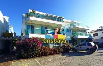 Cobertura com 2 dormitórios à venda, 120 m² por r$ 535.000,00 - palmeiras - cabo frio/rj
