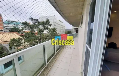 Apartamento com 3 dormitórios à venda, 111 m² por r$ 780.000,00 - passagem - cabo frio/rj