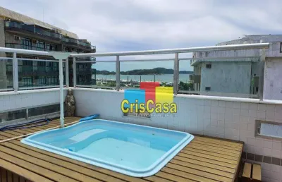 Cobertura com 5 dormitórios à venda, 382 m² por r$ 1.600.000,00 - vila nova - cabo frio/rj
