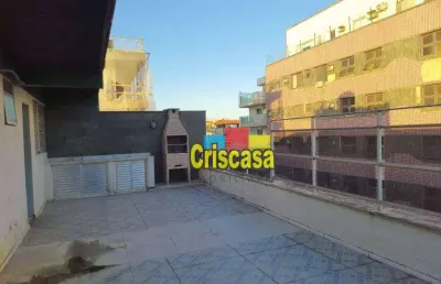 Cobertura com 4 dormitórios à venda, 170 m² por r$ 640.000,00 - braga - cabo frio/rj