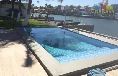 Canal navegável: casa dos sonhos com 4 quartos na ogiva/cabo frio