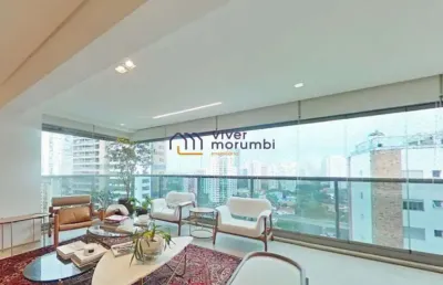 Apartamento com 4 quartos à venda na rua gabriele d'annunzio, --, campo belo, são paulo, 192 m2 por r$ 3.650.000