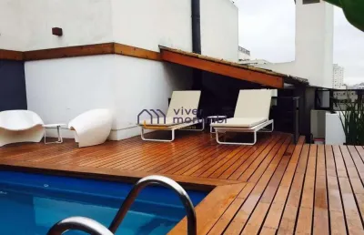 Maravilhosa cobertura em moema,piscina, 5 vagas e deposito