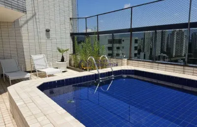 Cobertura duplex maravilhosa reformada piscina churrasqueira com cinco vagas