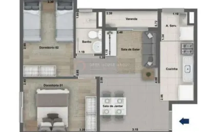 Open house vende apto. 2 quartos no fonseca próximo ao mercado municipal