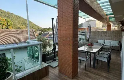 A open  vende cobertura no  giardino di capri itacoatiara vista livre para o verde decorada 4 suíte