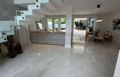 A open vende casa moderna no residencial camboatá, 4 suítes terreno plano nada a fazer oportunidade