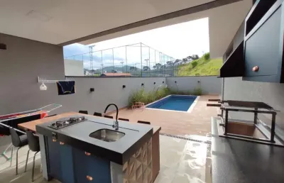 Casa para locação em bragança paulista, euroville 2, 3 dormitórios, 3 suítes, 4 banheiros, 2 vagas