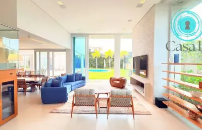 Casa mobiliada com 4 suites à venda, 520 m² por r$ 5.800.000 - condomínio campo de toscana - vinhedo/sp