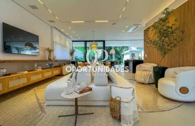 Luxuosa e novíssima casa à venda com 362 m², 6 suítes, em riviera de são lourenço - bertioga sp.