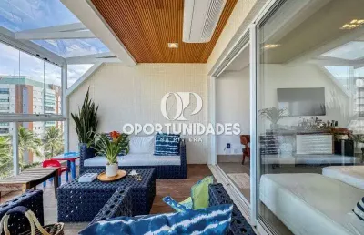Cobertura luxuosa com vista para o mar à venda, 3 suítes, em riviera de são lourenço - bertioga sp