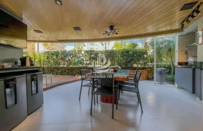 Luxuoso apartamento garden à venda em riviera de são lourenço - 3 dorms, 1 suíte, área de 168 m²