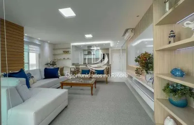 Cobertura a venda, novíssima, 3 suítes, lavabo, em riviera de são lourenço, bertioga - sp