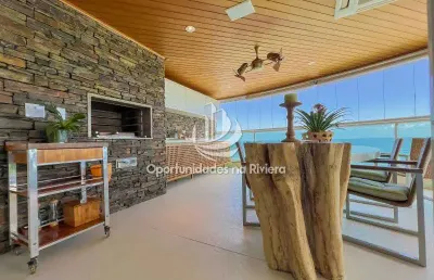 Luxuoso apartamento à venda em riviera de são lourenço - 4 suítes, vista para o mar, r$ 15m