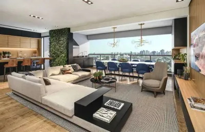 Apartamento 3 suítes 2 vagas no brooklin em construção.