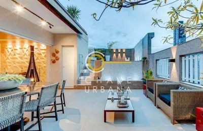 Cobertura à venda, 323 m² por r$ 3.490.000,00 - pompéia - santos/sp