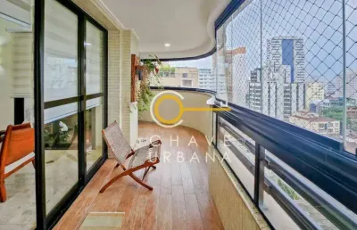 Apartamento com 3 dormitórios à venda, 222 m² por r$ 2.130.000,00 - boqueirão - santos/sp