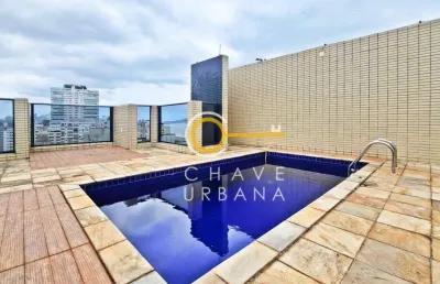 Cobertura com 2 dormitórios à venda, 235 m² por r$ 2.980.000,00 - pompéia - santos/sp