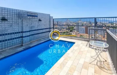 Cobertura com 2 dormitórios à venda, 189 m² por r$ 920.000,00 - embaré - santos/sp