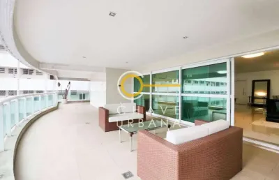 Apartamento com 4 dormitórios, 365 m² - venda por r$ 5.400.000,00 ou aluguel por r$ 30.000,02/mês - gonzaga - santos/sp