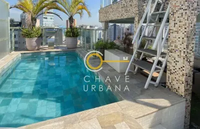 Cobertura à venda, 289 m² por r$ 2.200.000,00 - ponta da praia - santos/sp