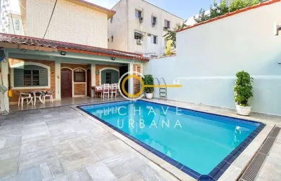 Casa à venda, 380 m² por r$ 3.180.000,00 - embaré - santos/sp