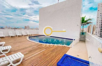 Cobertura à venda, 120 m² por r$ 1.500.000,00 - marapé - santos/sp