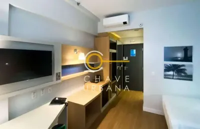 Apartamento com 1 dormitório à venda, 31 m² por r$ 465.000 - mobiliado - gonzaga - santos/sp