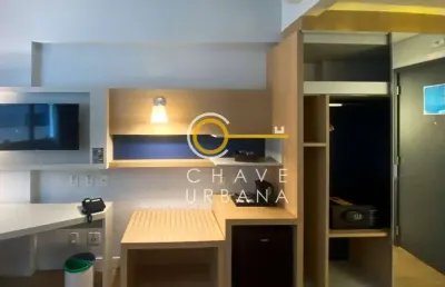Apartamento com 1 dormitório à venda, 25,7 m² por r$ 379.000 mobiliado - gonzaga - santos/sp