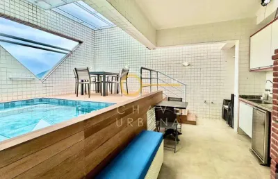 Cobertura à venda, 137 m² por r$ 1.200.000,00 - campo grande - santos/sp