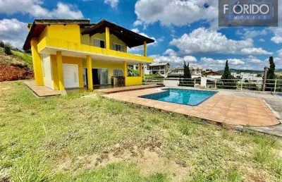 Casa em condomínio para locação em atibaia, condominio serra da estrela, 4 dormitórios, 1 suíte, 3 banheiros, 4 vagas