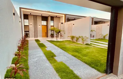 Eusébio casa moderna nova - acabamento espetacular. localização também.