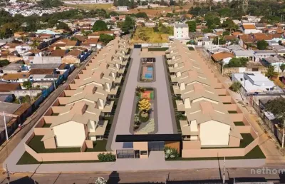 Casa em condomínio fechado com 3 quartos à venda na rua x 18, 1468, sítios santa luzia, aparecida de goiânia, 116 m2 por r$ 640.000