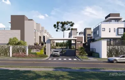 Casa em condomínio fechado com 3 quartos à venda na rua amadeu assad yassim, 243, bacacheri, curitiba, 216 m2 por r$ 1.697.587