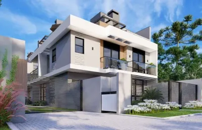 Casa em condomínio fechado com 3 quartos à venda na rua paulo setúbal, 1071, hauer, curitiba, 134 m2 por r$ 699.000